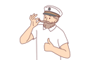 پیش‌نمایش فایل man-cruise-ship-captain-fixes-mustache-and-gives-thumbs-up-10688103 از پک فعالیت افراد