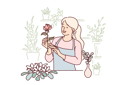 پیش‌نمایش فایل woman-florist-works-in-flower-shop-10688079 از پک فعالیت افراد