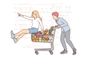 پیش‌نمایش فایل happy-couple-walks-around-supermarket-10688141 از پک فعالیت افراد