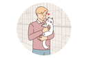 پیش‌نمایش فایل man-adopted-cat-from-animal-shelter-10688146 از پک فعالیت افراد