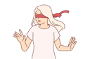 پیش‌نمایش فایل blindfolded-girl-cannot-navigate-in-space-due-to-forced-blindness-10688065 از پک فعالیت افراد