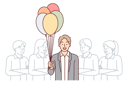 پیش‌نمایش فایل business-man-with-balloons-stands-near-colleagues-10688051 از پک فعالیت افراد