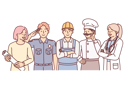پیش‌نمایش فایل professions-people-stand-together-10688071 از پک فعالیت افراد