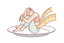 پیش‌نمایش فایل woman-with-anorexia-sits-on-giant-plate-with-measuring-tape-around-waist-10688072 از پک فعالیت افراد