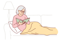 پیش‌نمایش فایل grandmother-is-reading-book-10685037 از پک فعالیت افراد