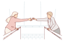 پیش‌نمایش فایل loving-couple-stands-on-opposite-sides-of-bridge-10685032 از پک فعالیت افراد