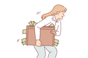 پیش‌نمایش فایل woman-is-carrying-suitcase-of-money-10685024 از پک فعالیت افراد