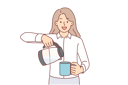 پیش‌نمایش فایل business-woman-is-pouring-tea-10685069 از پک فعالیت افراد