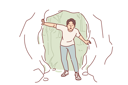 پیش‌نمایش فایل man-enters-in-the-cave-10685070 از پک فعالیت افراد