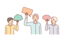 پیش‌نمایش فایل teenage-boys-are-holding-speech-bubbles-10685052 از پک فعالیت افراد