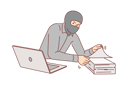 پیش‌نمایش فایل thief-is-stealing-confidential-documents-10685067 از پک فعالیت افراد