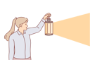 پیش‌نمایش فایل woman-holds-lantern-standing-in-dark-10685045 از پک فعالیت افراد