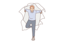 پیش‌نمایش فایل aggressive-man-breaks-through-hole-in-torn-paper-10687547 از پک فعالیت افراد
