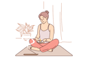پیش‌نمایش فایل meditating-woman-is-doing-yoga-10687553 از پک فعالیت افراد