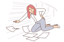 پیش‌نمایش فایل office-worker-fell-down-from-stairs-10687540 از پک فعالیت افراد