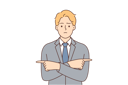 پیش‌نمایش فایل puzzled-businessman-points-fingers-in-different-directions-10687562 از پک فعالیت افراد