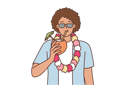 پیش‌نمایش فایل tourist-from-island-of-hawaii-drinks-coconut-water-10687526 از پک فعالیت افراد