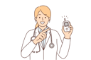 پیش‌نمایش فایل woman-doctor-holds-glucometer-10687549 از پک فعالیت افراد