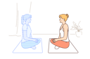 پیش‌نمایش فایل woman-doing-yoga-with-hologram-virtual-trainer-10687550 از پک فعالیت افراد