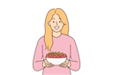 پیش‌نمایش فایل woman-holds-bowl-of-strawberries-10687527 از پک فعالیت افراد