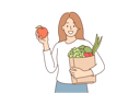پیش‌نمایش فایل woman-is-carrying-grocery-basket-10687556 از پک فعالیت افراد