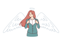 پیش‌نمایش فایل business-woman-with-angel-wings-10994243 از پک فعالیت افراد