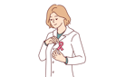 پیش‌نمایش فایل doctor-calls-for-fight-against-breast-cancer-by-putting-pink-ribbon-on-robe-10994253 از پک فعالیت افراد