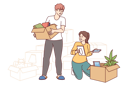 پیش‌نمایش فایل happy-couple-moves-into-new-apartment-10994241 از پک فعالیت افراد