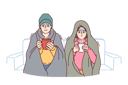 پیش‌نمایش فایل sick-man-and-woman-are-sitting-on-sofa-10994240 از پک فعالیت افراد