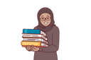 پیش‌نمایش فایل arab-little-girl-in-hijab-holds-religious-books-in-hands-10994125 از پک فعالیت افراد