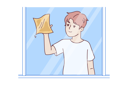 پیش‌نمایش فایل boy-is-doing-cleaning-and-wipes-mirror-or-window-from-stains-to-comply-with-rules-of-sanitation-10994128 از پک فعالیت افراد
