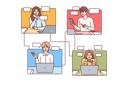 پیش‌نمایش فایل business-people-communicate-through-internet-messengers-and-task-manager-applications-10994090 از پک فعالیت افراد
