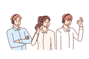 پیش‌نمایش فایل customer-support-employees-use-headset-with-microphone-to-make-telephone-sales-10994097 از پک فعالیت افراد