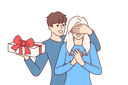 پیش‌نمایش فایل groom-surprises-girlfriend-with-gift-box-and-covering-girl-eyes-with-hand-10994088 از پک فعالیت افراد