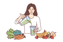 پیش‌نمایش فایل woman-drinks-diet-smoothie-made-in-blender-from-organic-fruits-and-vegetables-with-healthy-vitamins-10994091 از پک فعالیت افراد