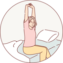 پیش‌نمایش فایل woman-gets-up-from-her-bed-in-morning-10994179 از پک فعالیت افراد