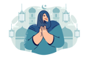 پیش‌نمایش فایل arab-woman-prays-standing-near-mosque-10993881 از پک افراد
