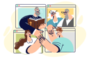 پیش‌نمایش فایل christian-church-pastor-participates-in-digital-internet-seminar-10993877 از پک افراد