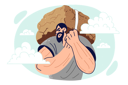 پیش‌نمایش فایل overload-man-with-stone-behind-back-symbolizing-burden-responsibility-and-pressure-caused-by-stress-10993894 از پک افراد