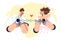 پیش‌نمایش فایل couple-of-man-and-woman-in-love-connected-by-chain-10980997 از پک فعالیت افراد