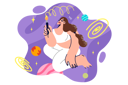 پیش‌نمایش فایل woman-paints-space-using-brushes-and-watercolor-paints-10980996 از پک فعالیت افراد