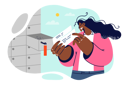 پیش‌نمایش فایل african-american-woman-stands-near-correspondence-boxes-and-reads-letters-from-business-partners-11098530 از پک متفرقه