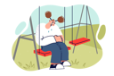 پیش‌نمایش فایل crying-girl-sits-on-swing-alone-and-is-sad-because-of-absence-of-father-and-mother-11098402 از پک متفرقه