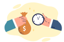 پیش‌نمایش فایل hands-of-people-with-bag-of-money-and-watch-as-metaphor-for-exchange-of-time-for-salary-11098398 از پک متفرقه