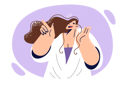 پیش‌نمایش فایل happy-woman-joyfully-raises-hand-to-mouth-11098407 از پک متفرقه