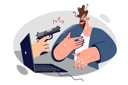 پیش‌نمایش فایل man-receives-cyber-threats-on-laptop-11098396 از پک متفرقه