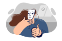 پیش‌نمایش فایل woman-in-mask-reaches-out-hand-wanting-to-say-hello-and-make-deal-11098411 از پک متفرقه