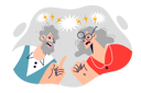 پیش‌نمایش فایل elderly-people-shouts-while-discussing-news-or-arguing-about-which-political-party-is-better-11098361 از پک متفرقه