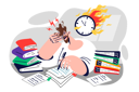 پیش‌نمایش فایل frustrated-employee-is-unable-to-cope-up-with-deadlines-11098363 از پک متفرقه