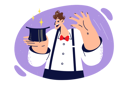 پیش‌نمایش فایل man-magician-is-holding-hat-and-preparing-to-demonstrate-magic-trick-11098369 از پک متفرقه